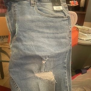 Men’s Distressed Blue Jean shorts by No Boundaries